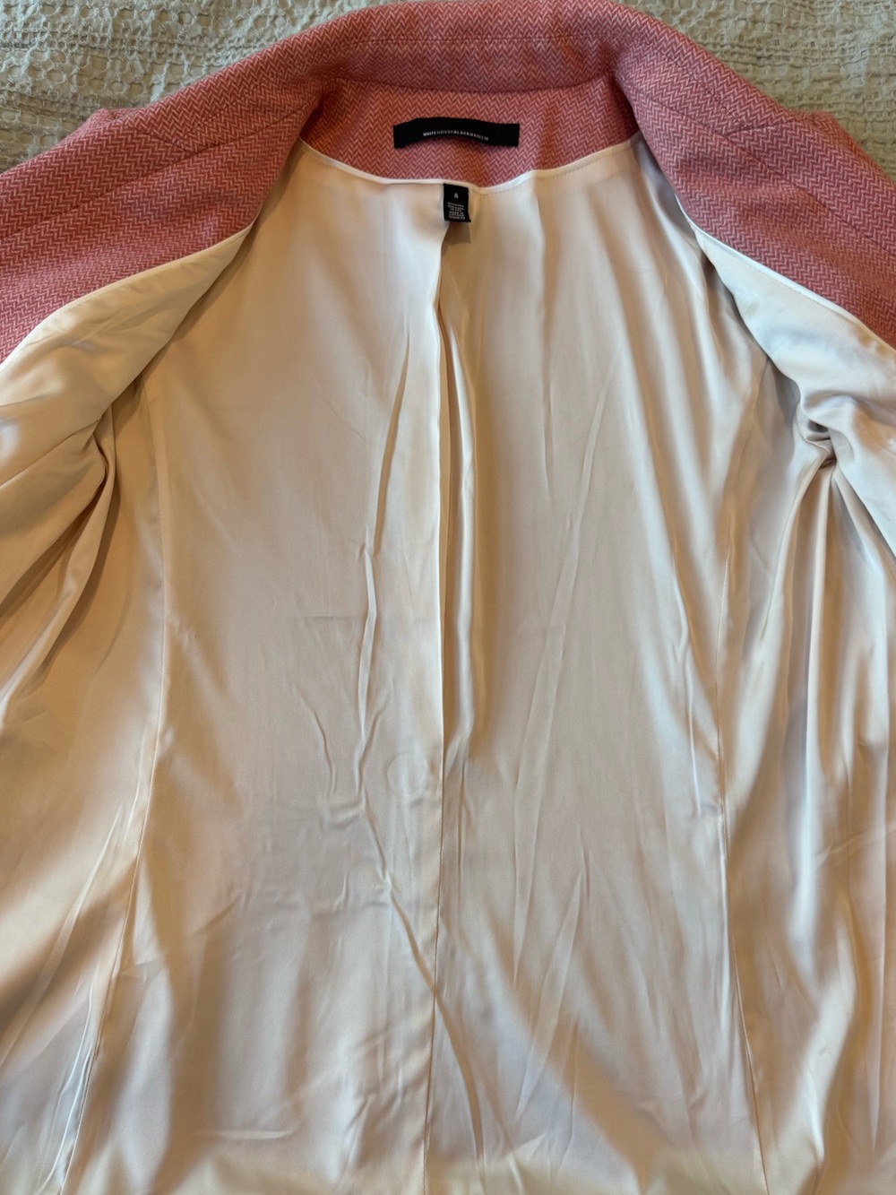 White House Black Market Pink Double-Breasted Blazer - Picture 6 of 8